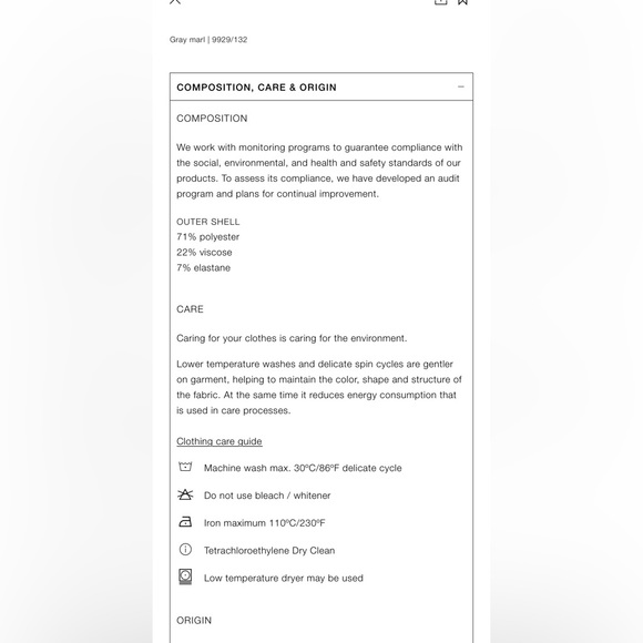 Grey zara trousers (size S) - Picture 4 of 4